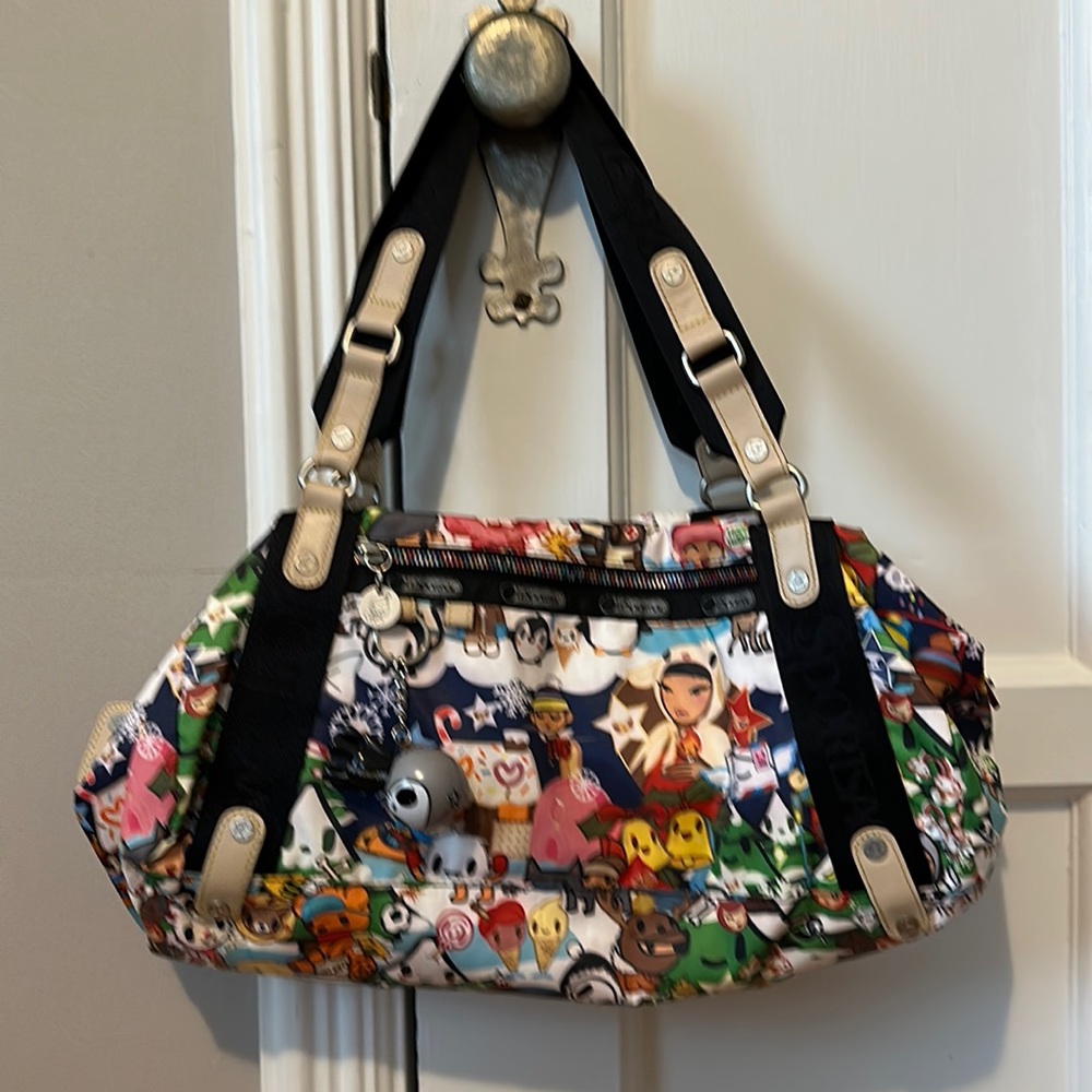 LeSportsac Tokidoki Satchel Double Strap with Charm EYC
